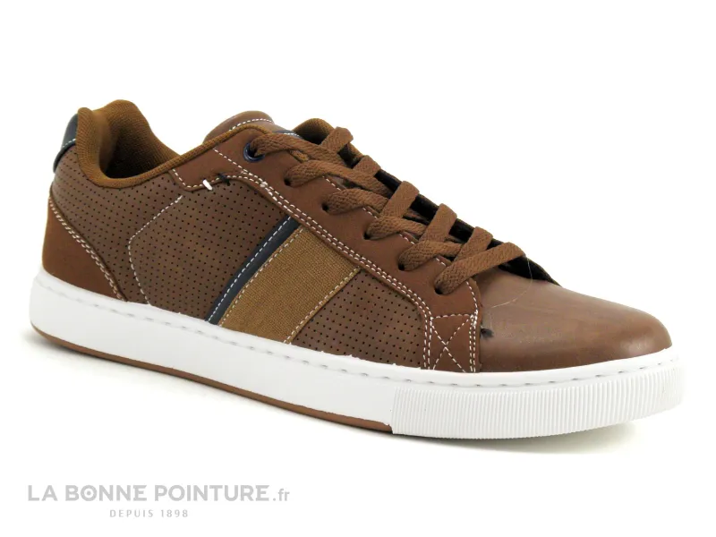Achat chaussures Ektic Homme Basket, vente Ektic TONIO Marron - Basket Homme