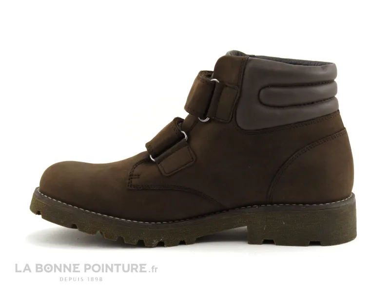Achat chaussures Geox Enfant Botte et Bottillon, vente Geox J743DC AXEL Coffee - Boots GARCON velcro