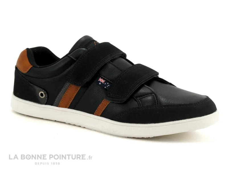 Achat chaussures RoadSign Homme Basket, vente RoadSign DELCROS 10820 Black - Basket Homme - 2 velcros