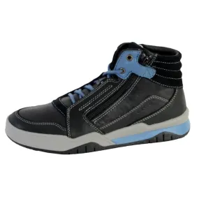 Basket Montante - GEOX - J Perth B.D YNT+WAX.LEA - Enfant Garçon - Noir Black/avio noir - Geox
