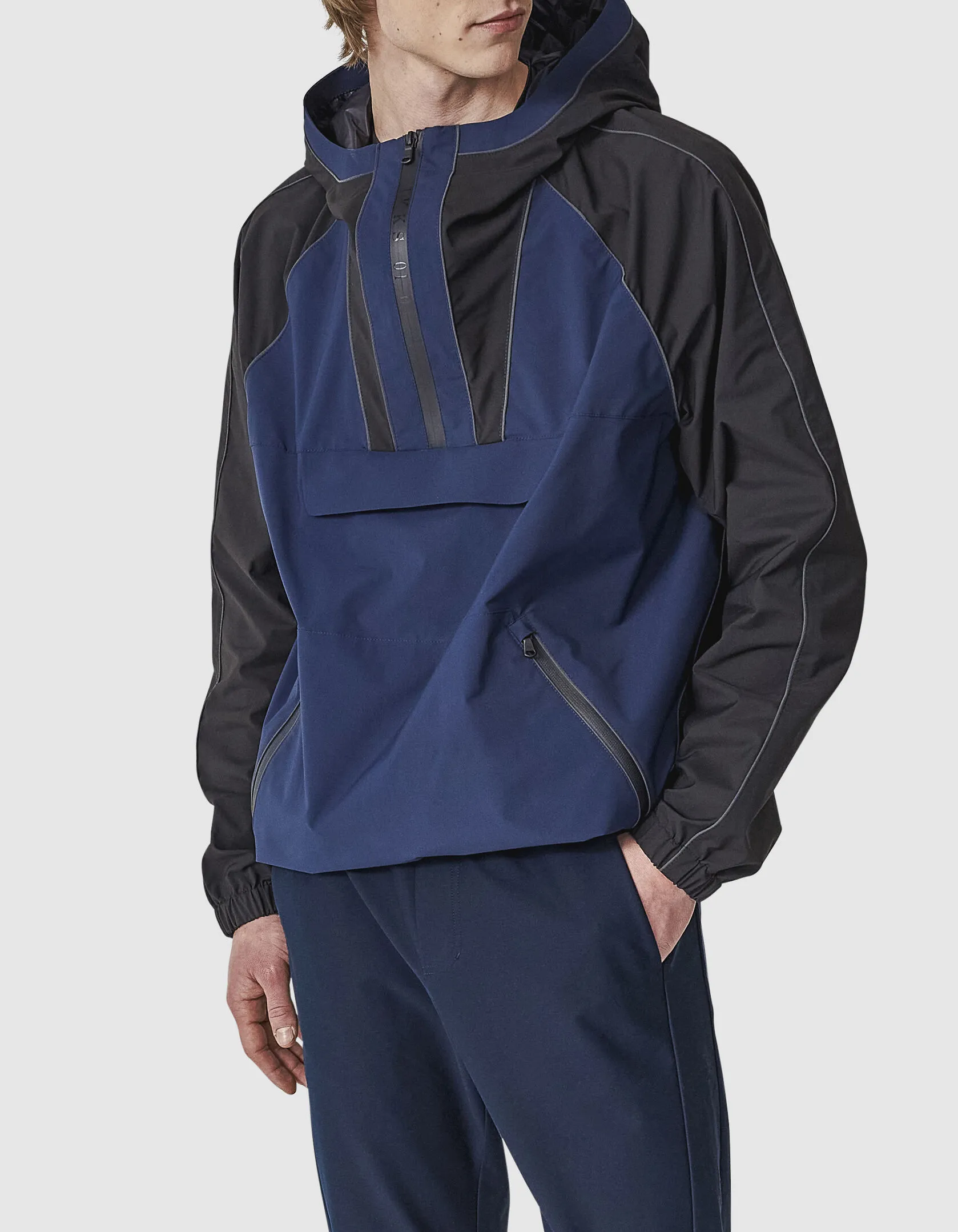 Blouson marine et noir WATER REPELLENT ET REFLECTIVE Homme
