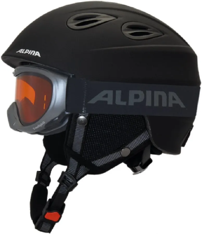 Casque de Ski Alpina Junta 2.0 Set Black Matt