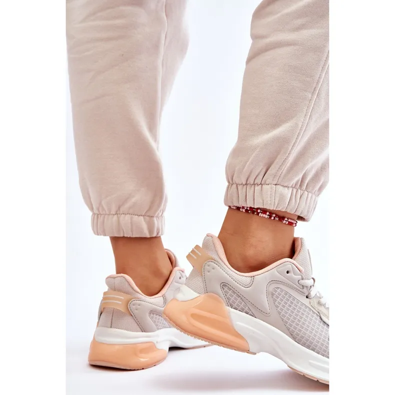 Chaussures de sport confortables avec système de mousse à mémoire de forme Big Star LL274336 Beige
