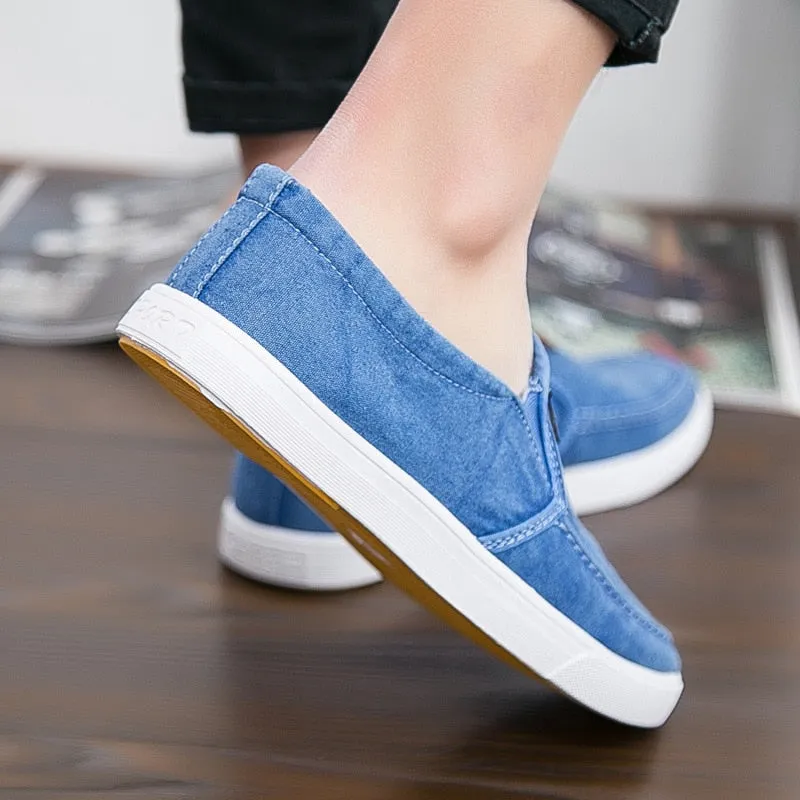 Chaussures décontractées respirantes en toile et Denim pour hommes - Jappy