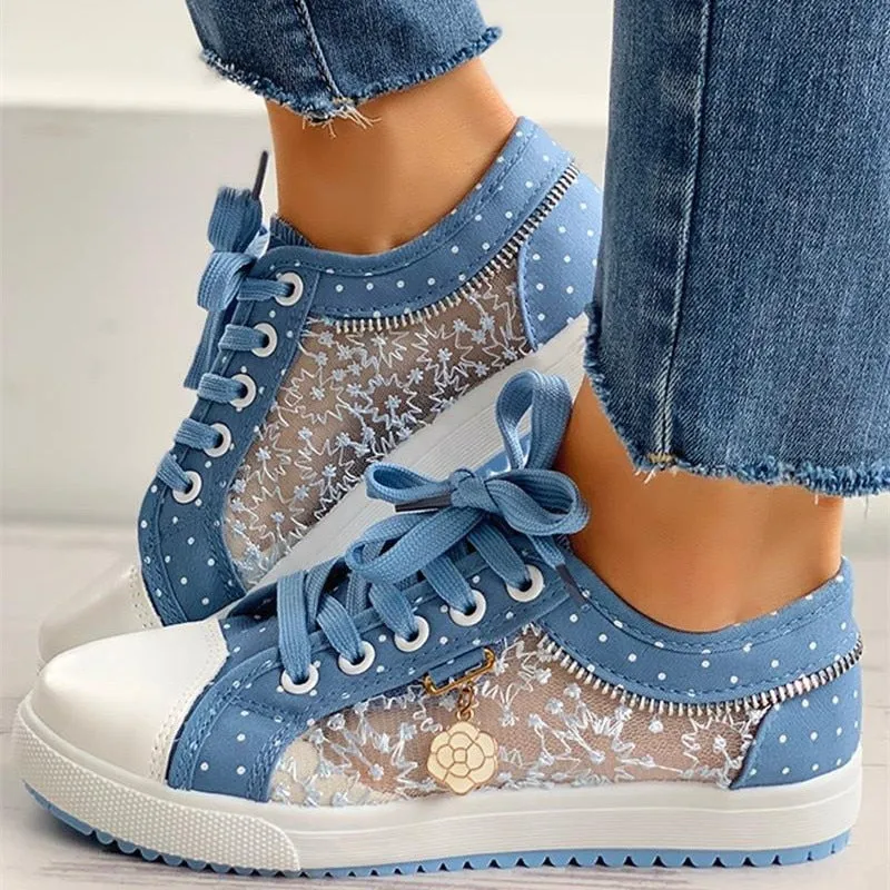 Chaussures orthopédiques décontractées en dentelle - Vanessa
