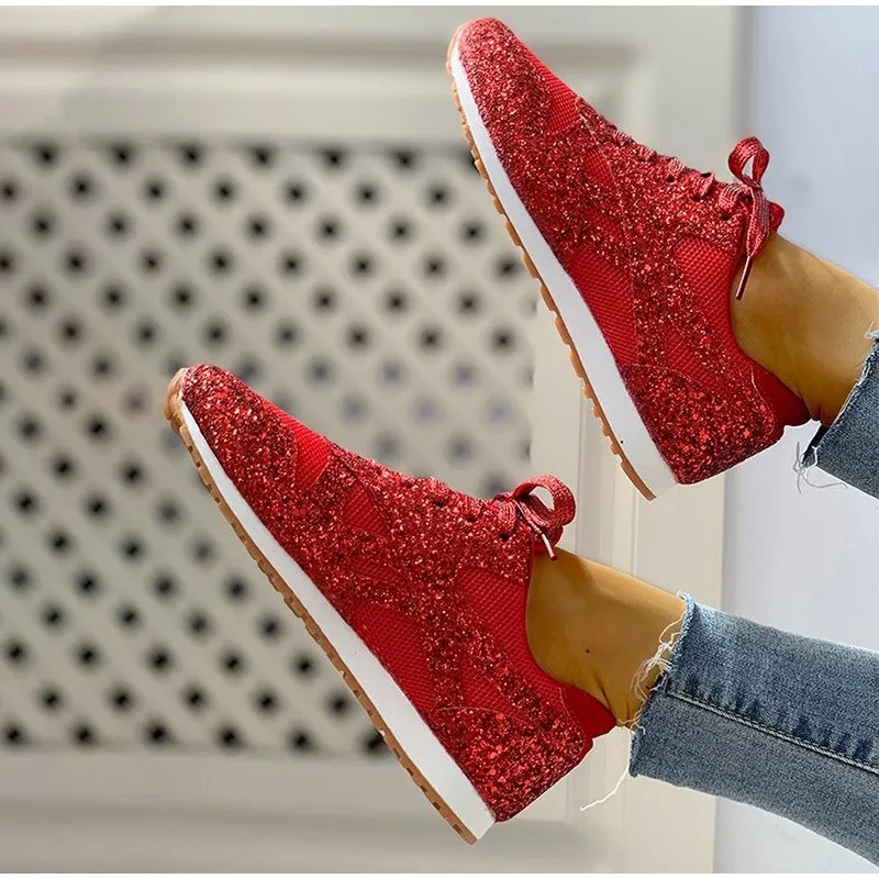 chaussures orthopédiques décontractées à paillettes - Vanshe