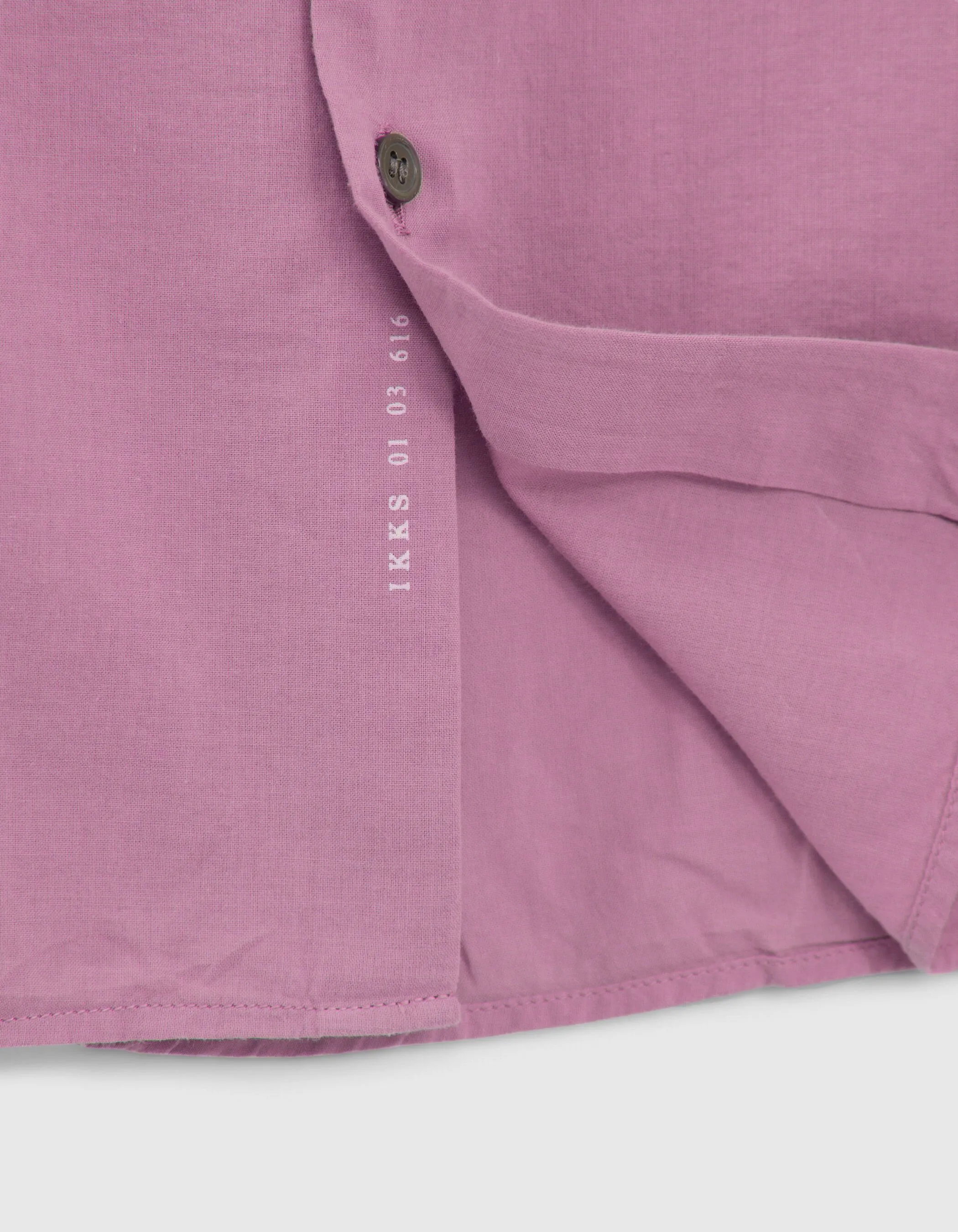 Chemise SLIM rose en voile Homme