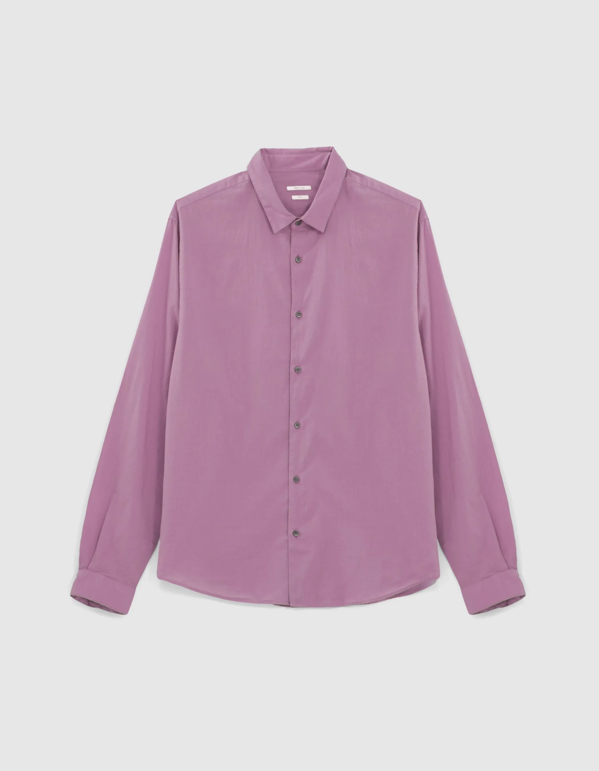 Chemise SLIM rose en voile Homme