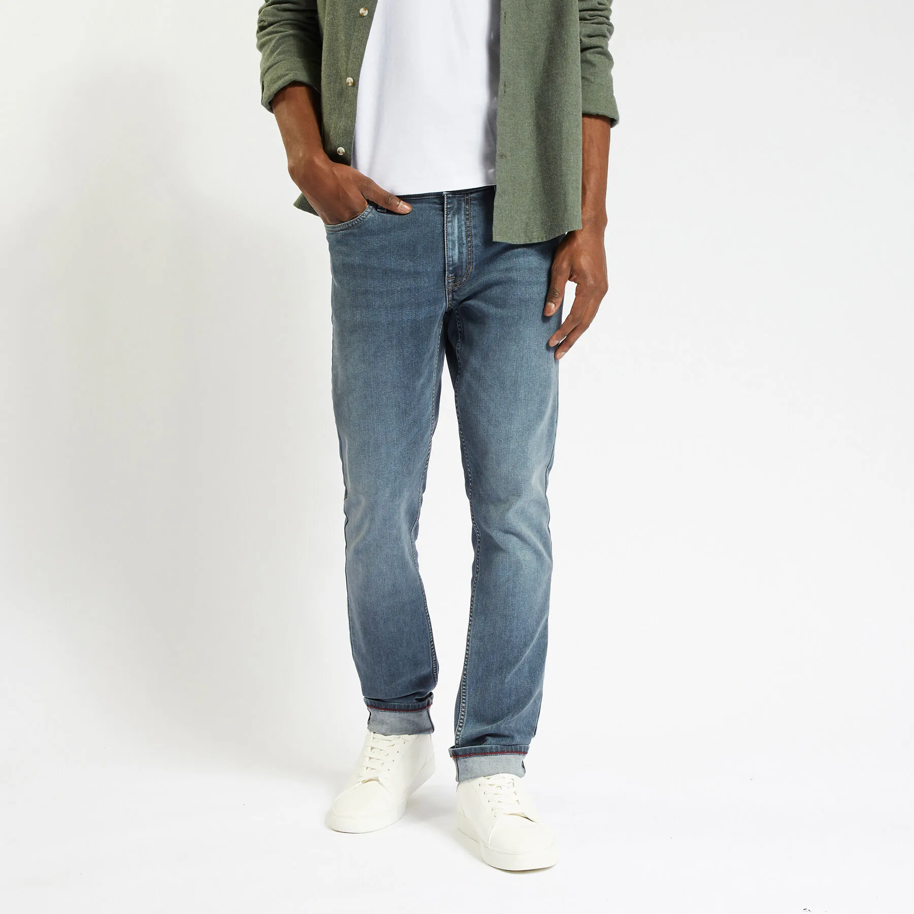 Jean slim 3 longueurs Bleu | Jules