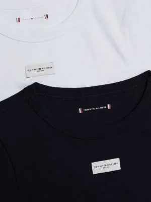 Lot de 2 bodys TH Established manches courtes | Blanc | Tommy Hilfiger