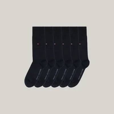 Lot de 6 paires de chaussettes en coton | Noir | Tommy Hilfiger