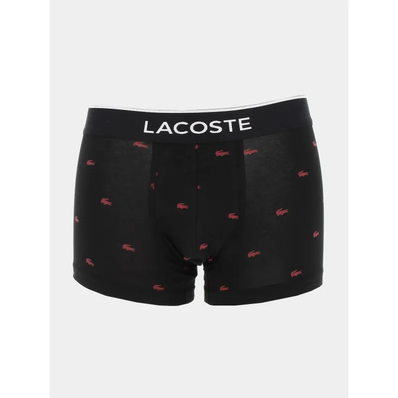 Pack 3 boxers motifs noir homme - Lacoste | wimod