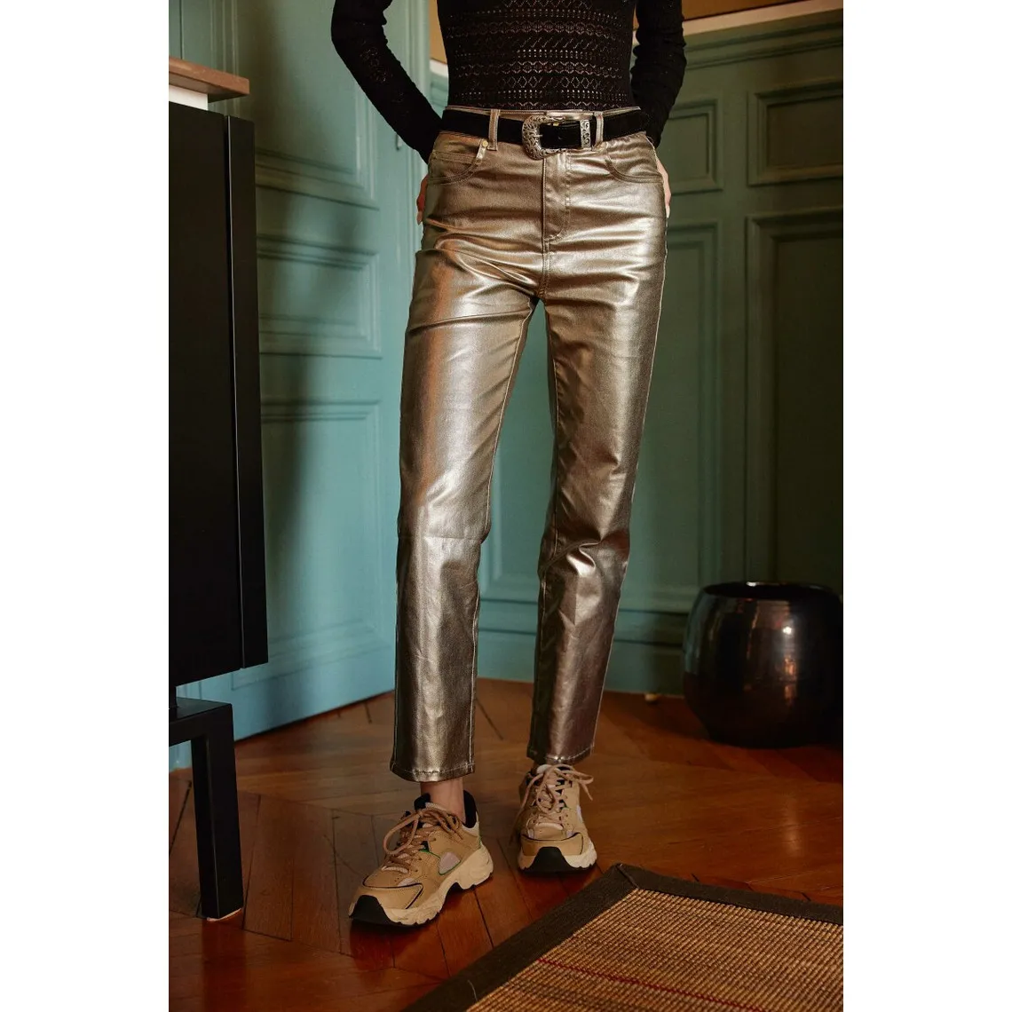 Pantalon BRIEG  - Or en coton | 3 Suisses