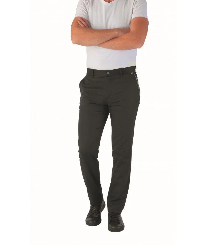 Pantalon de cuisine Chino homme 37.5 CADEN Noir - ROBUR