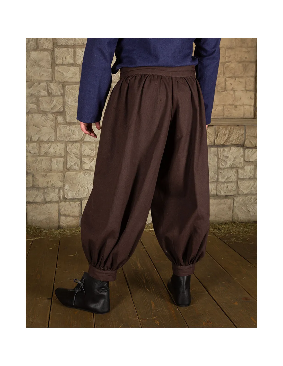 Pantalon large modèle Ataman - marron ⚔️ Boutique Épées
