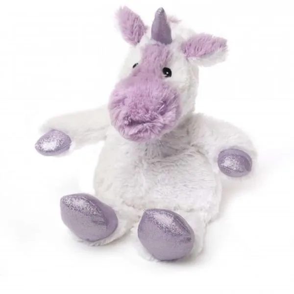 Peluche licorne déhoussable bouillotte micro-onde