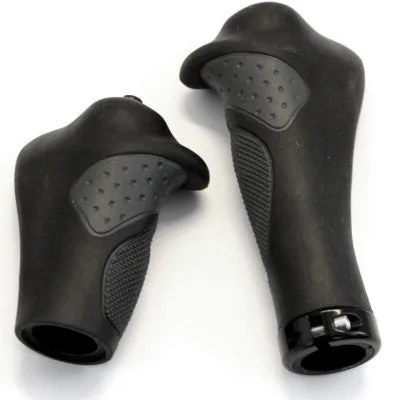 Poignées pour vélo 135/92 mm triple densité et ergonomiques XLC