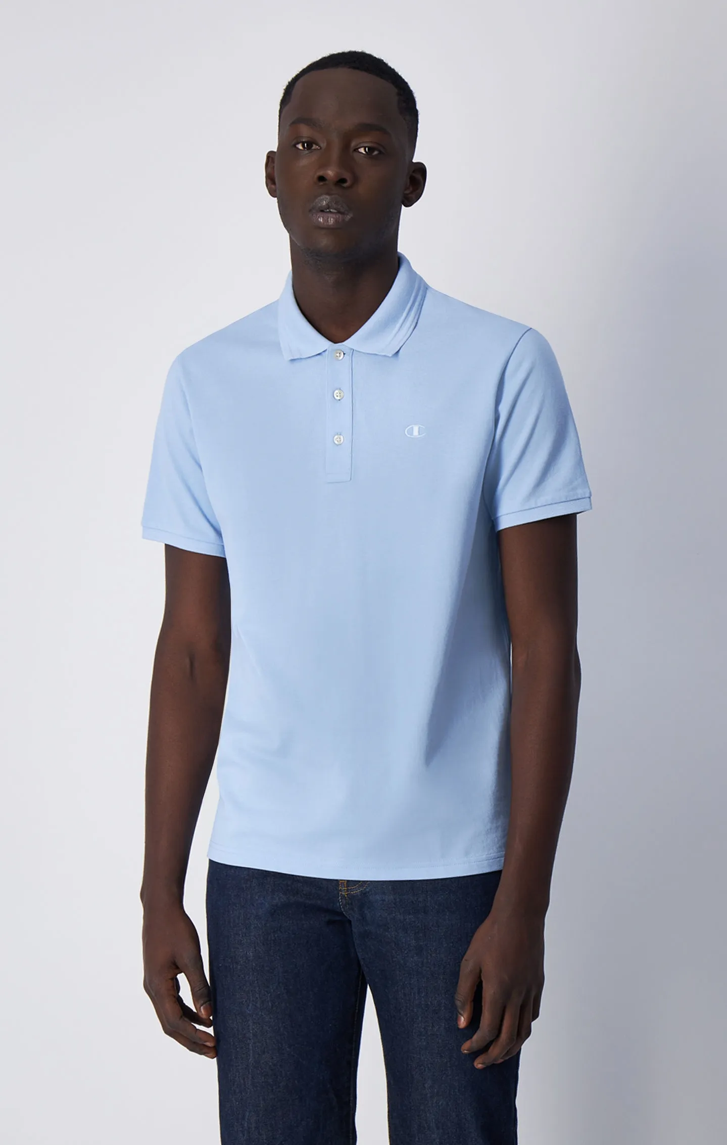 Polo en coton avec logo ton sur ton | Champion France
