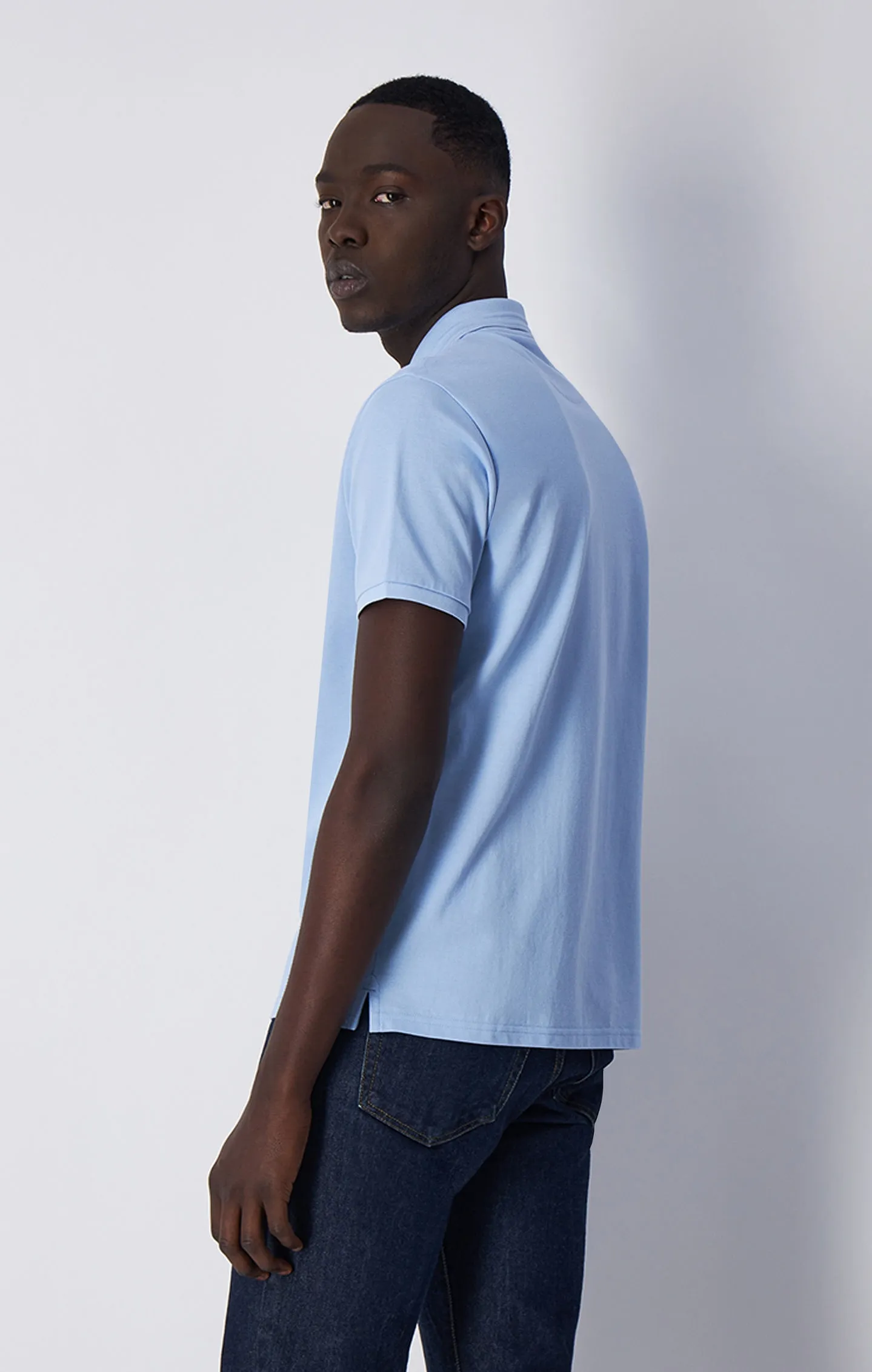 Polo en coton avec logo ton sur ton | Champion France