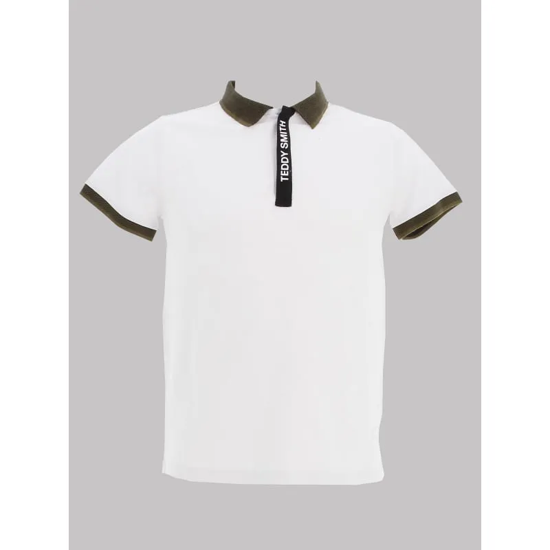 Polo flag blanc garçon - Tommy Hilfiger | wimod