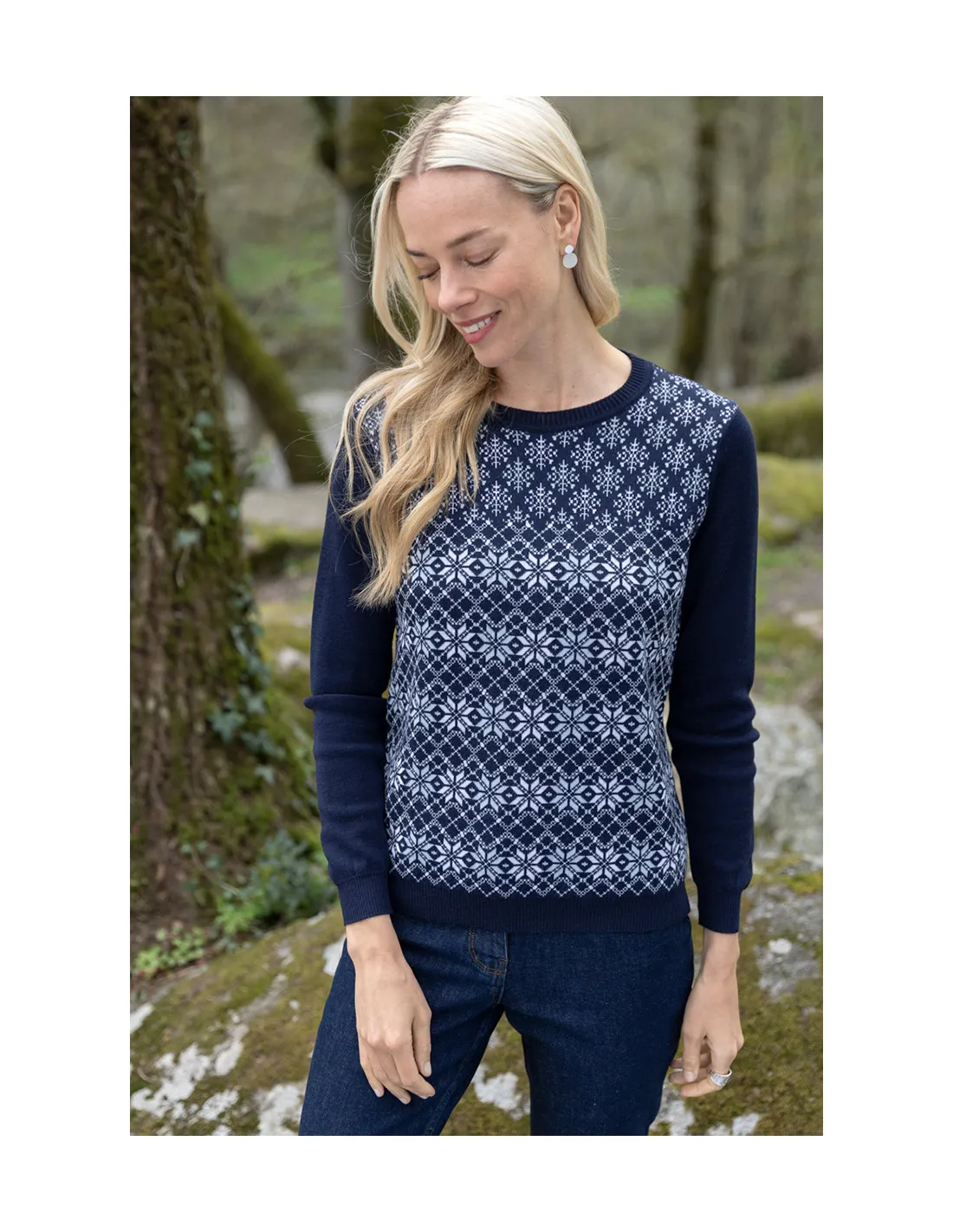 Pull Jacquard laine mérinos