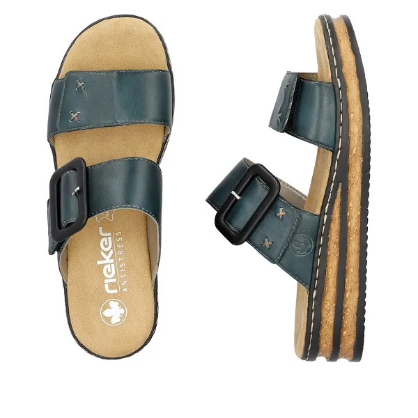 Rieker mules 62954 12 bleu