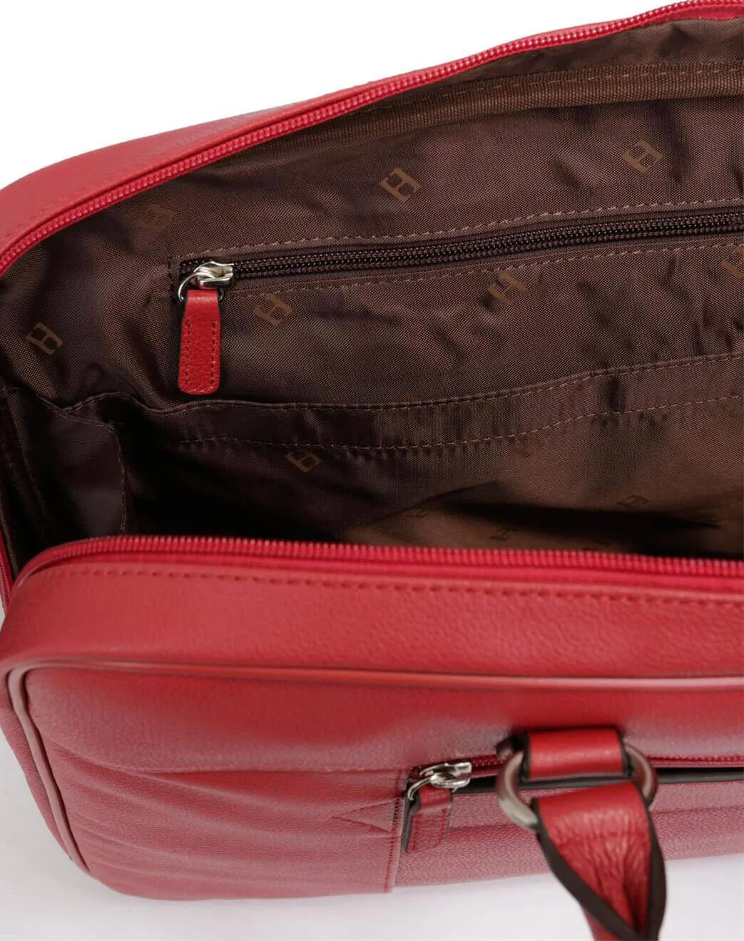 Sacoche cuir vachette rouge