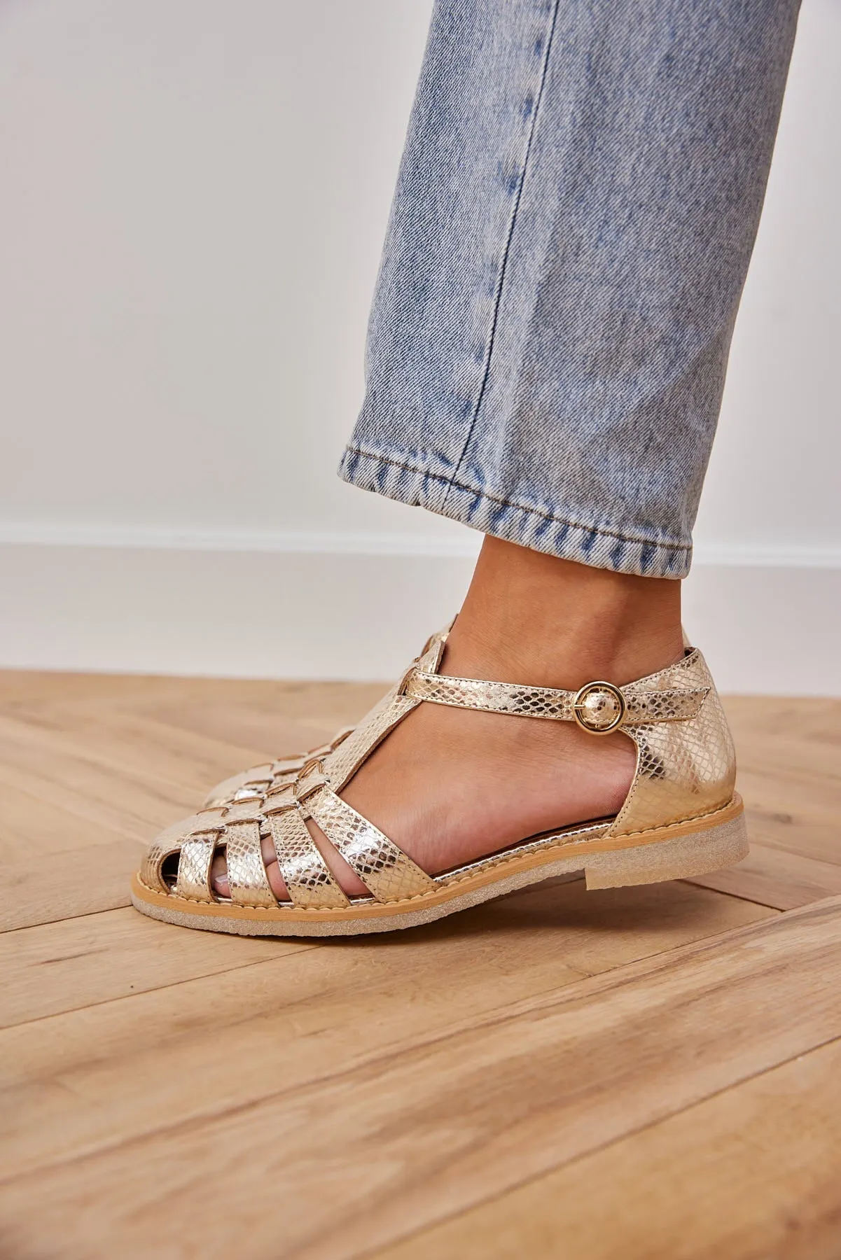 Sandales Théoline doré