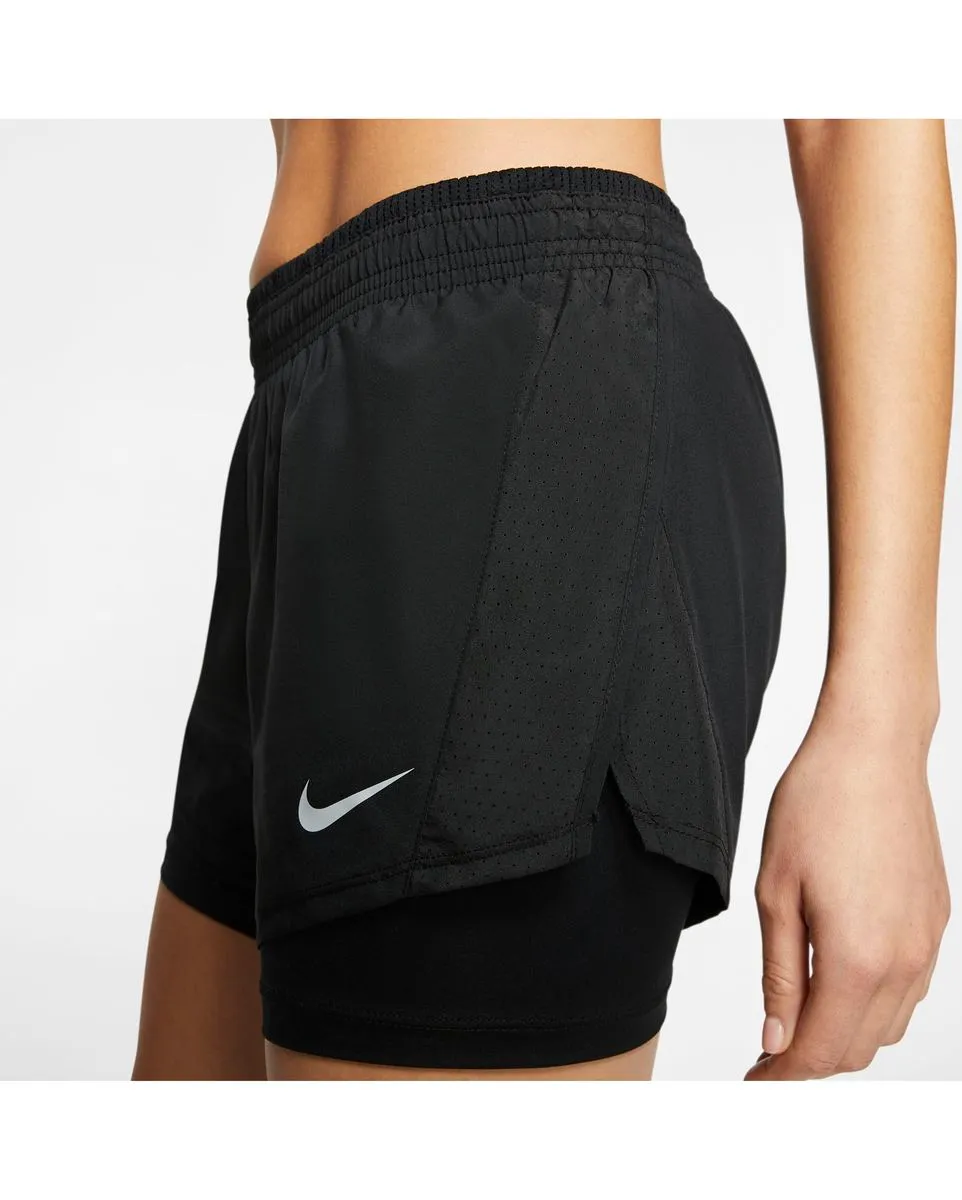 Short de course Femme W NK 10K 2IN1 SHORT Noir