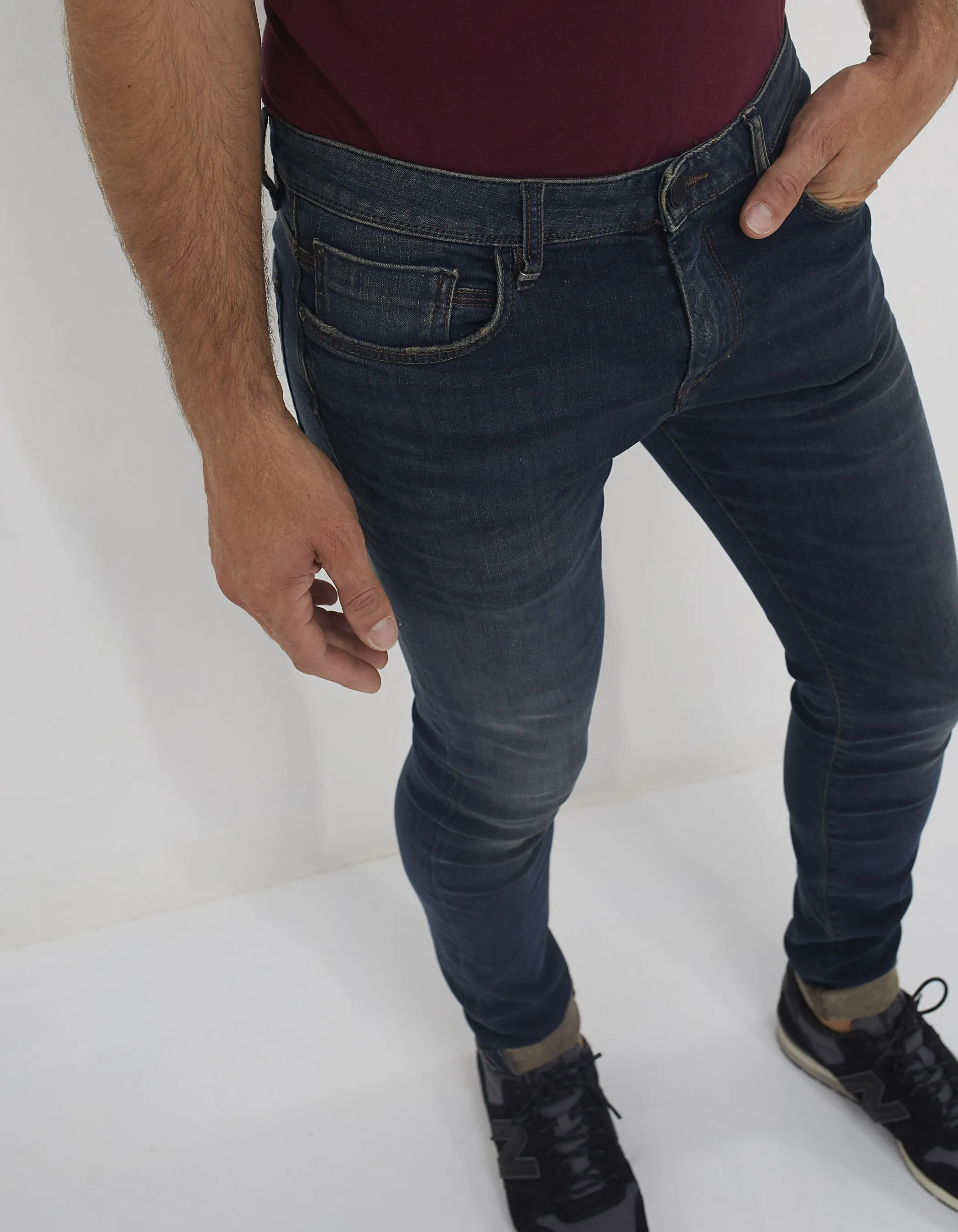 Slim bleu grisé homme 
