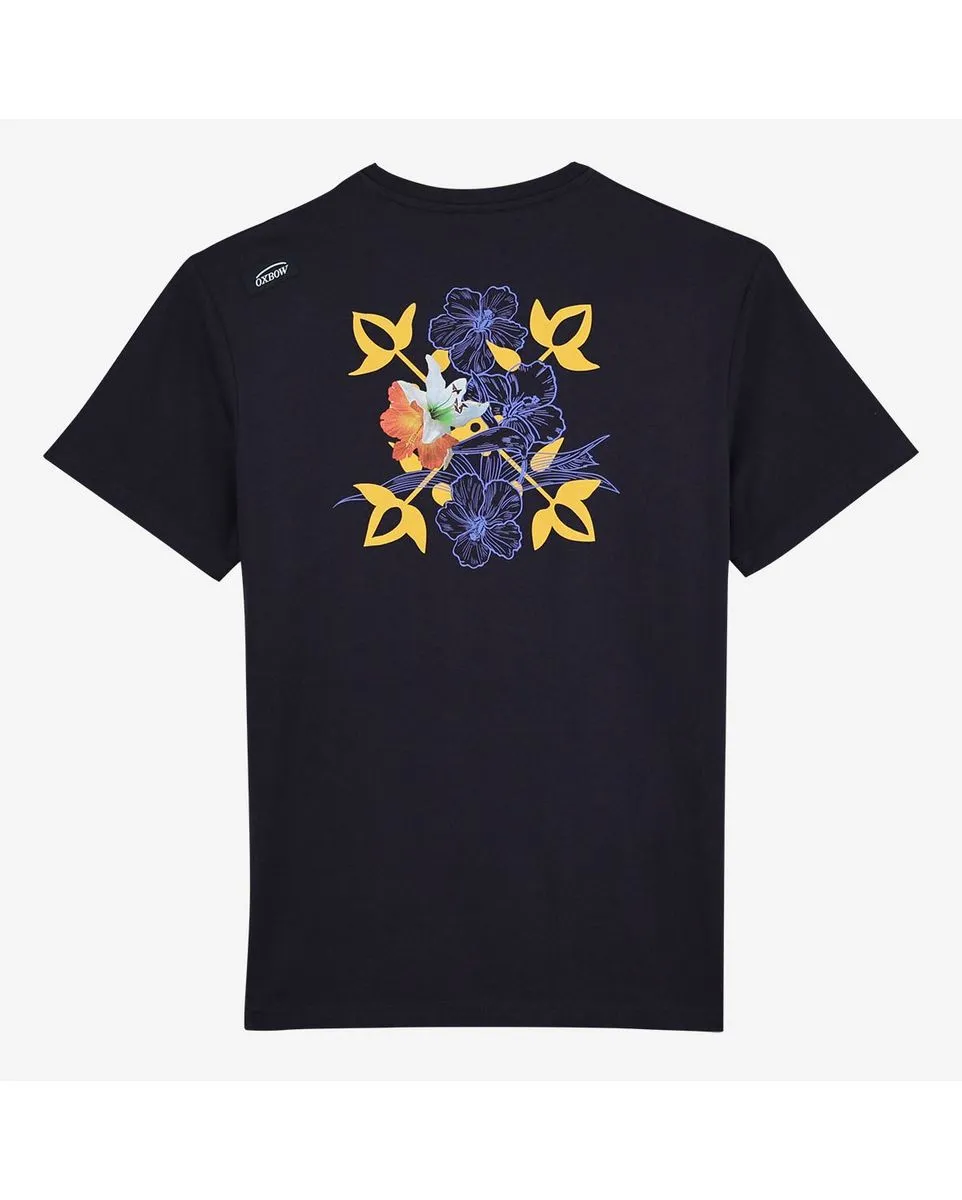 T-shirt manches courtes Homme TEE SHIRT MANCHES COURTES GRAPHIQUE Bleu