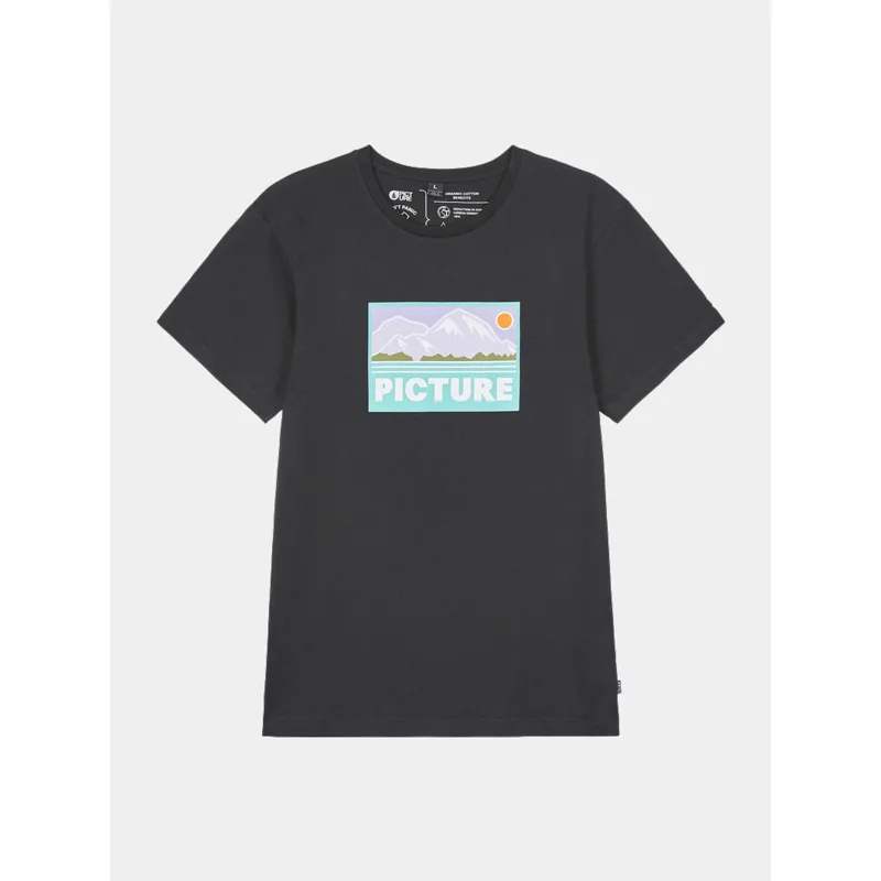 T-shirt uni logo chiné gris homme - Lacoste | wimod