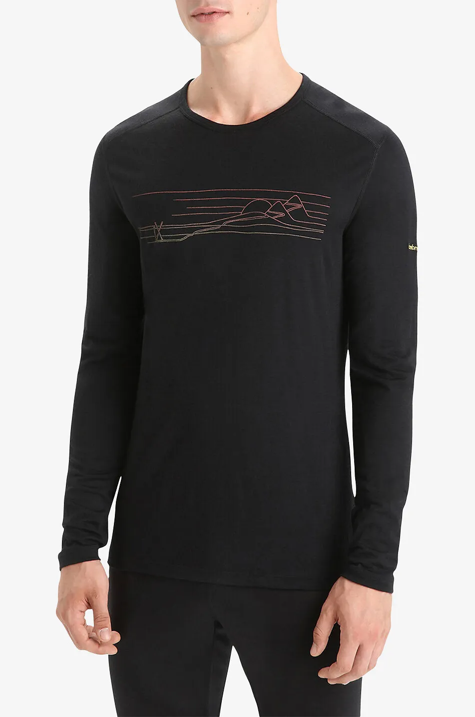 T-shirt à manches longues 200 Oasis Ski Stripes
