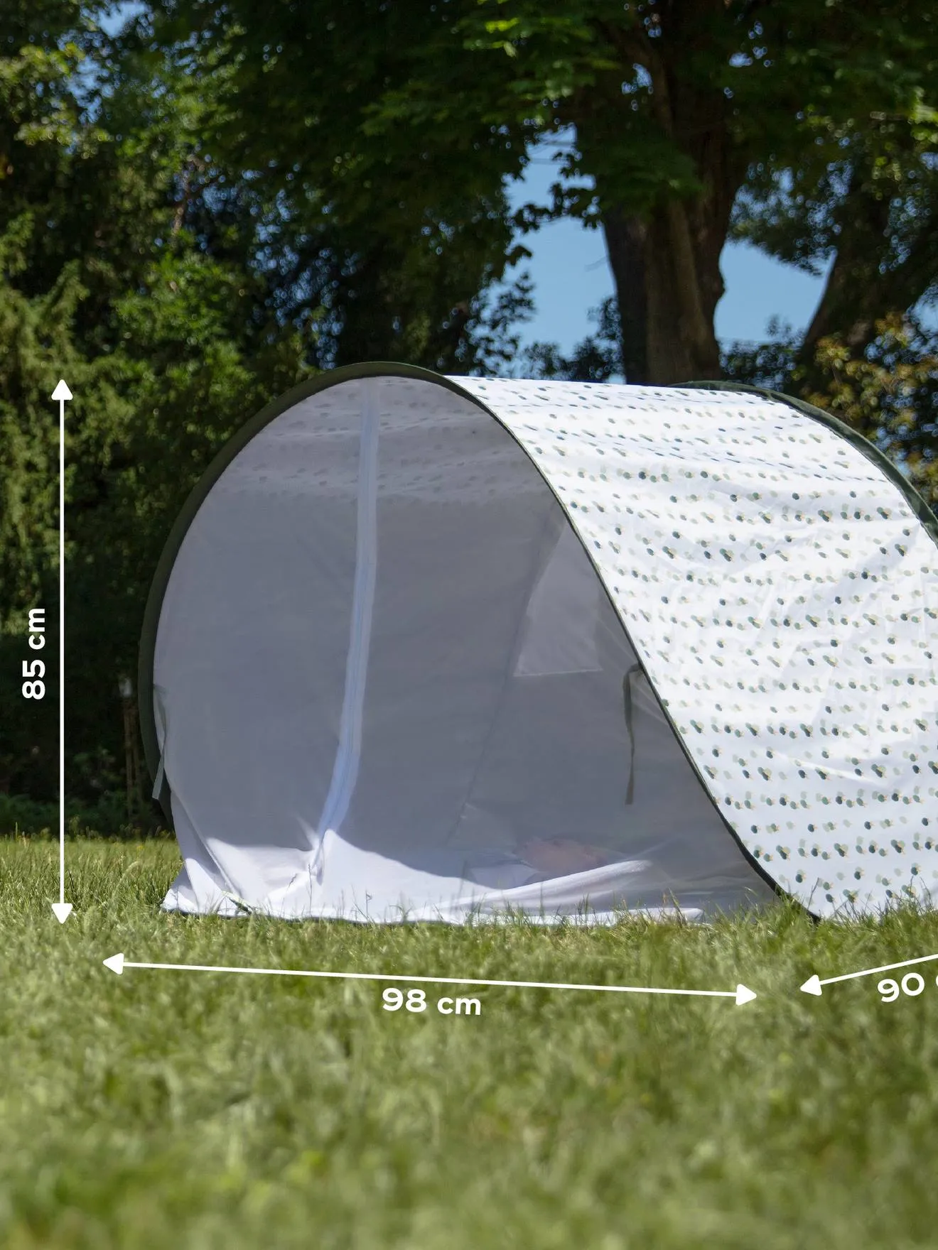 Tente anti-UV UPF50+ avec moustiquaire Babymoov mariniere - Babymoov